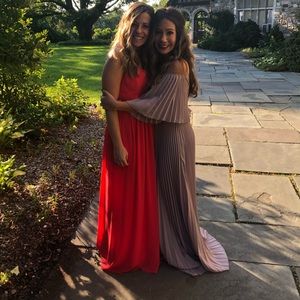 eternal love pleated maxi dress